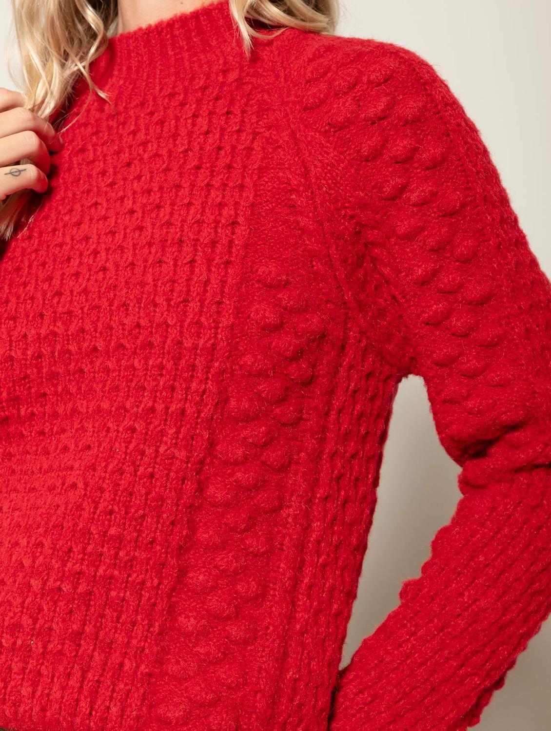 Blusa em ponto detalhado com cava raglan Biamar