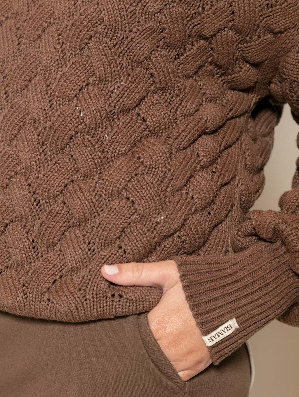 Blusa de algodão em ponto corda Biamar