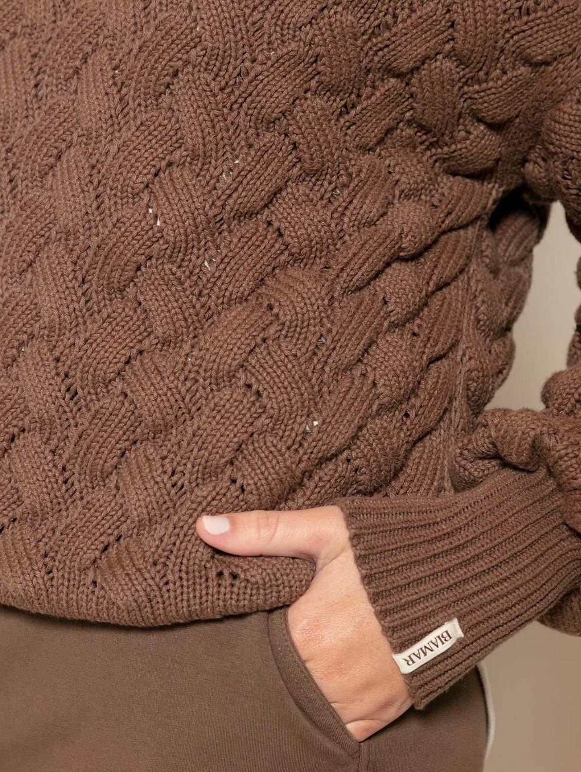 Blusa de algodão em ponto corda Biamar