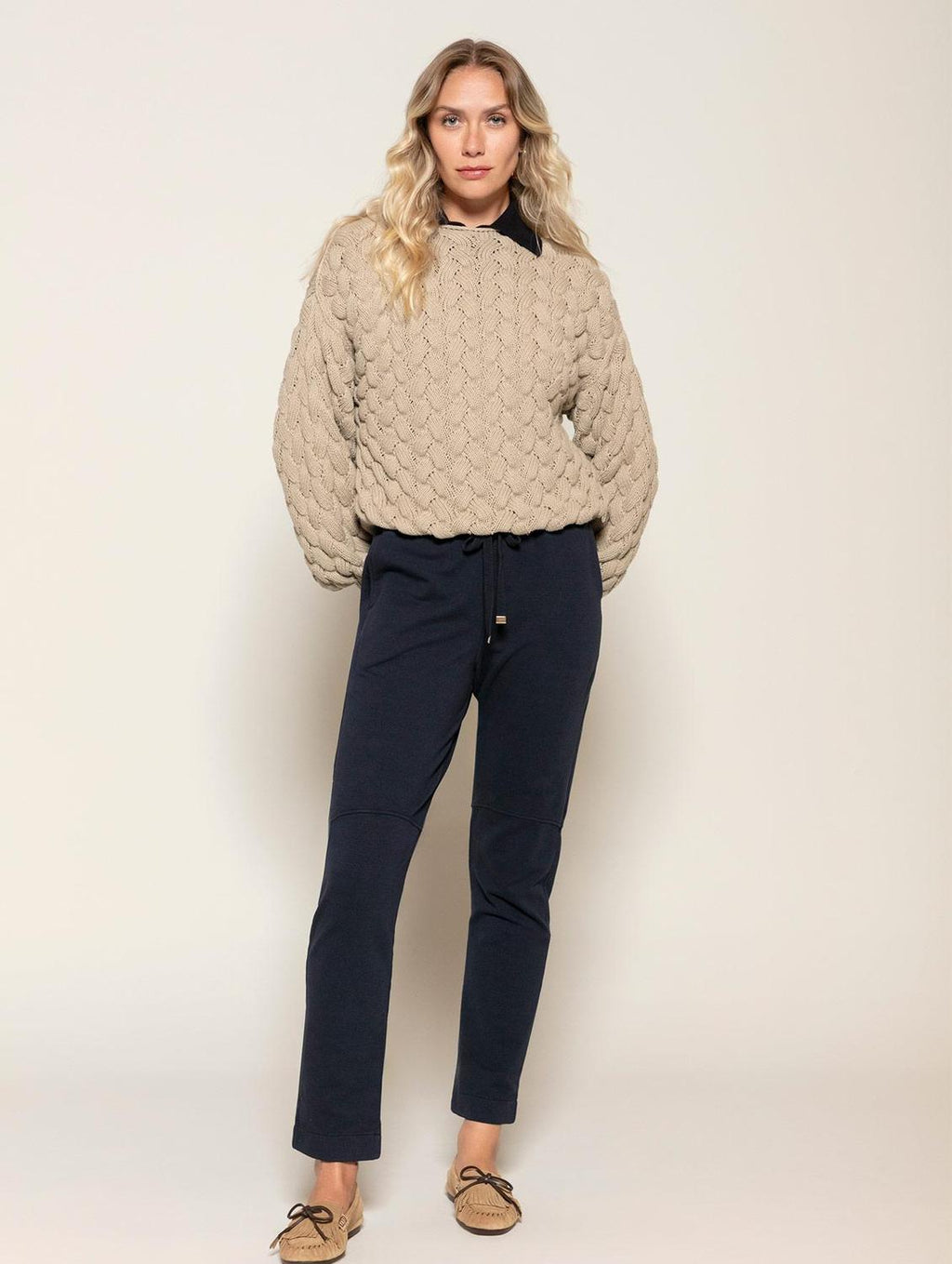 Blusa de algodão em ponto corda Biamar