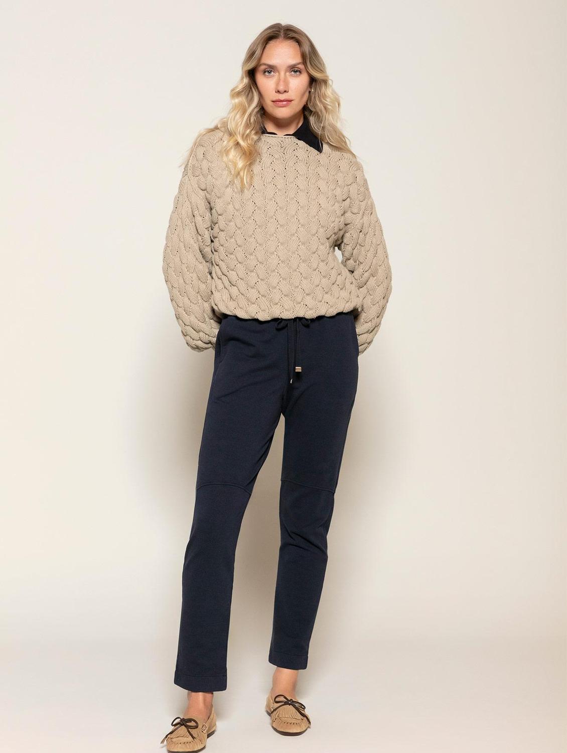 Blusa de algodão em ponto corda Biamar