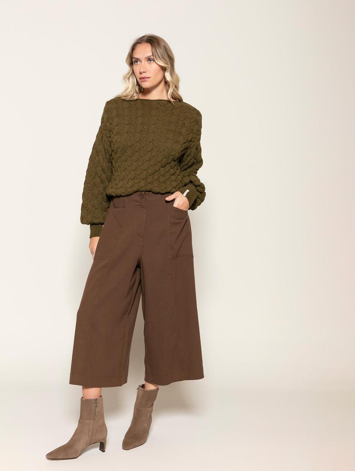 Blusa de algodão em ponto corda Biamar