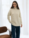 Blusa alongada com tecimento em tranças Biamar