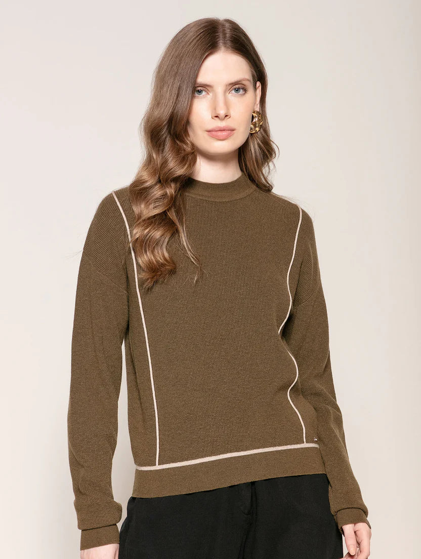 Blusa com detalhe de listra Biamar