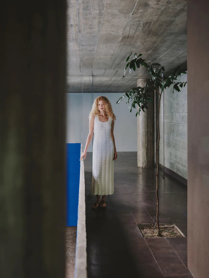 Vestido em ponto trançado Biamar