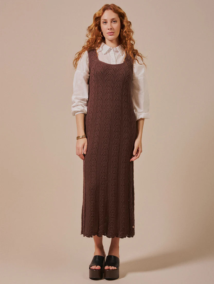 Vestido em ponto trançado Biamar
