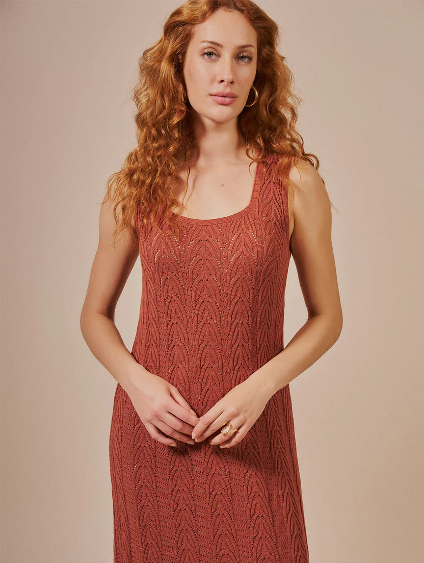 Vestido em ponto trançado Biamar