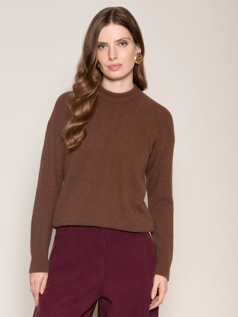 Blusa básica em fio pluma exclusivo Biamar